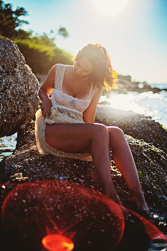 Mariel - Bridal Boudoir natural light portrait NYC - Andreea B.