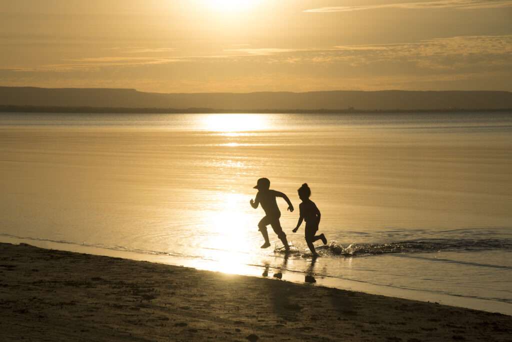 beach at sunset