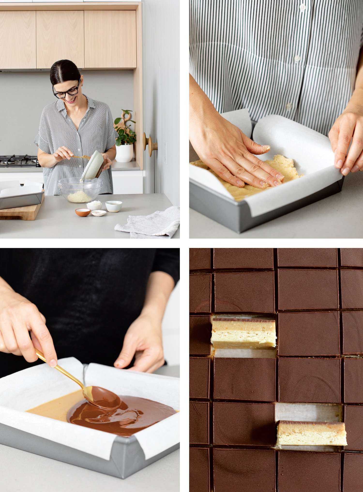 Chocolate and Peanut Butter Caramel Shortbread Bars