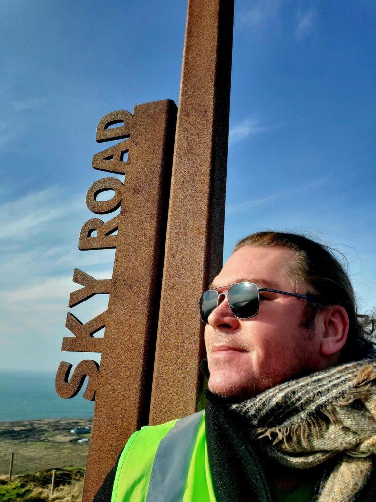 chris on sky road in ireland