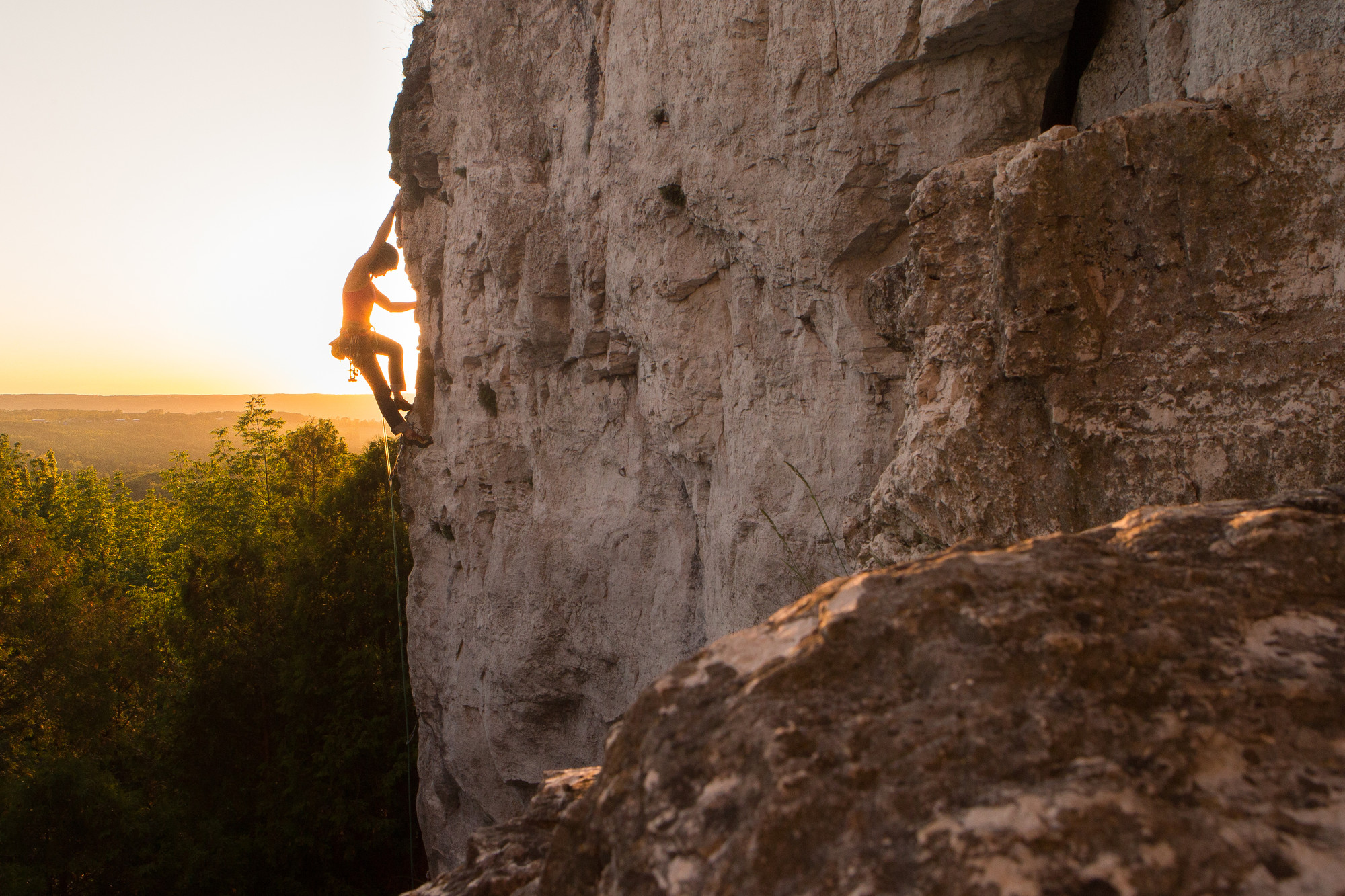 Climbing Old Baldy in Southern Georgian Bay