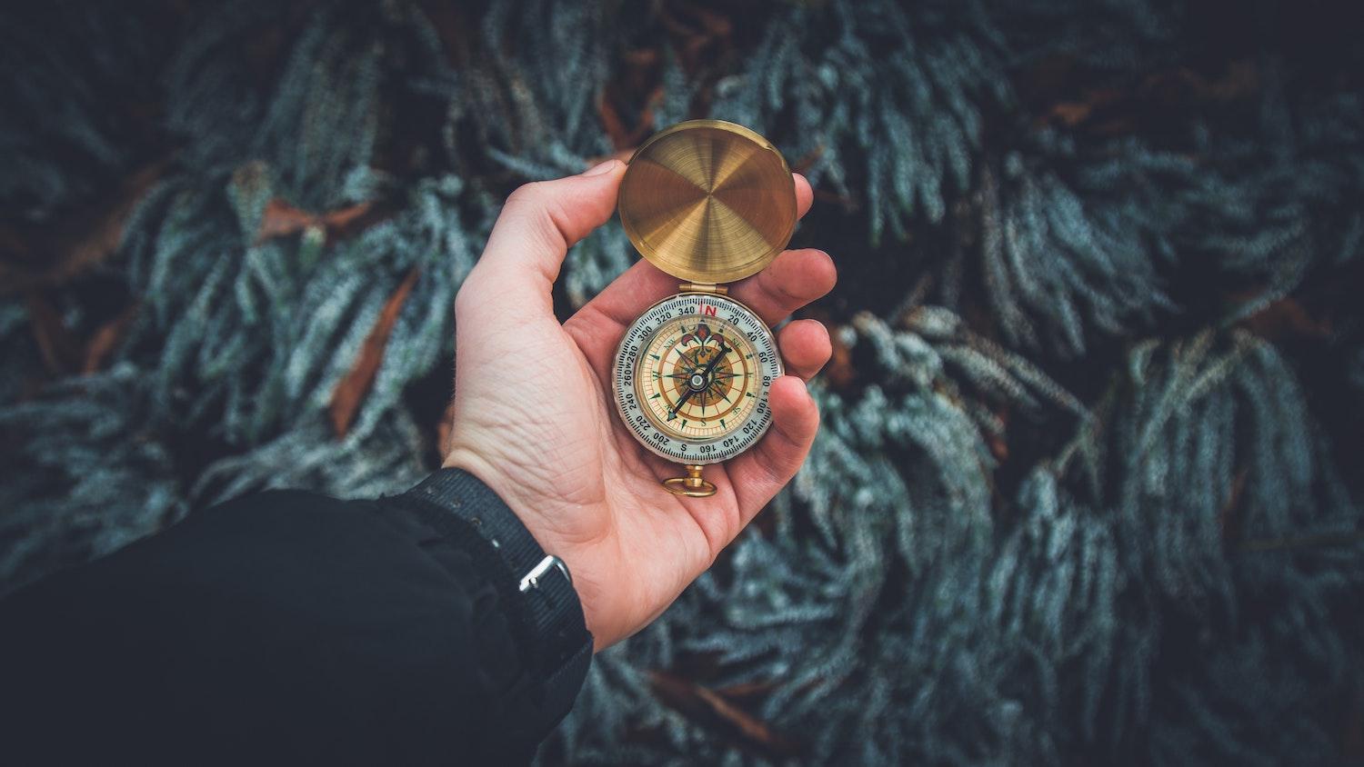 navigate with a compass