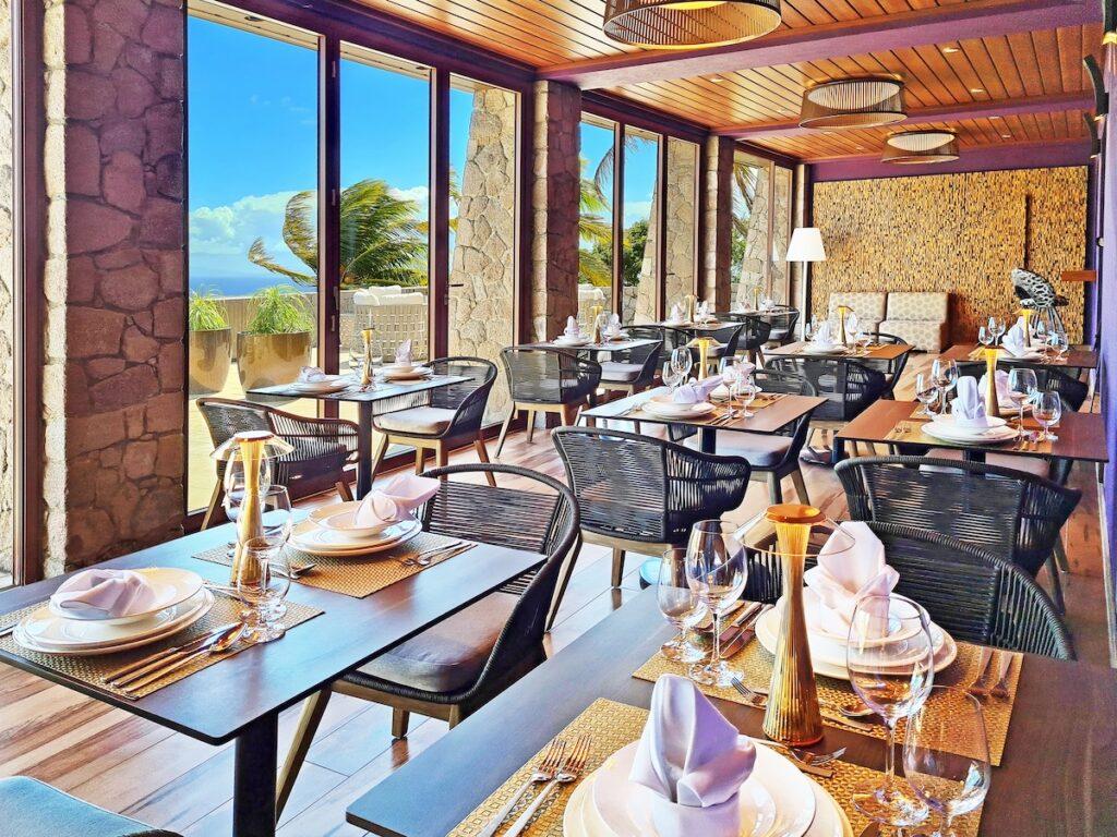 dining at Coulibri Ridge in Dominica