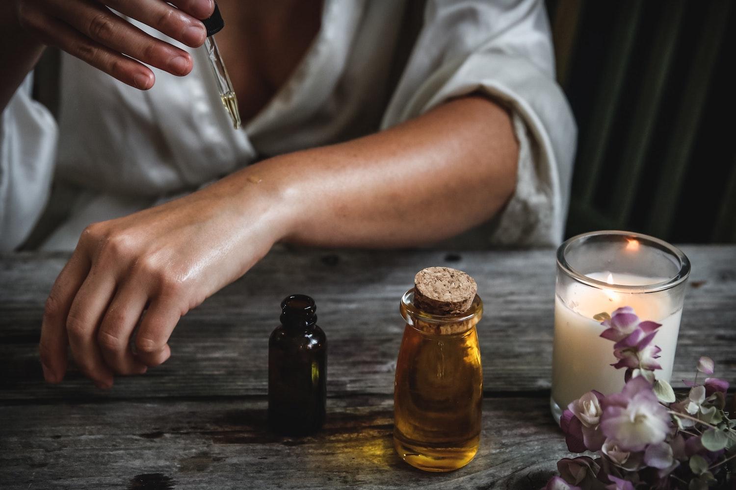 making essential oils for stress