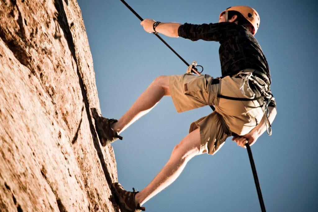 rock climbing on a fitcation