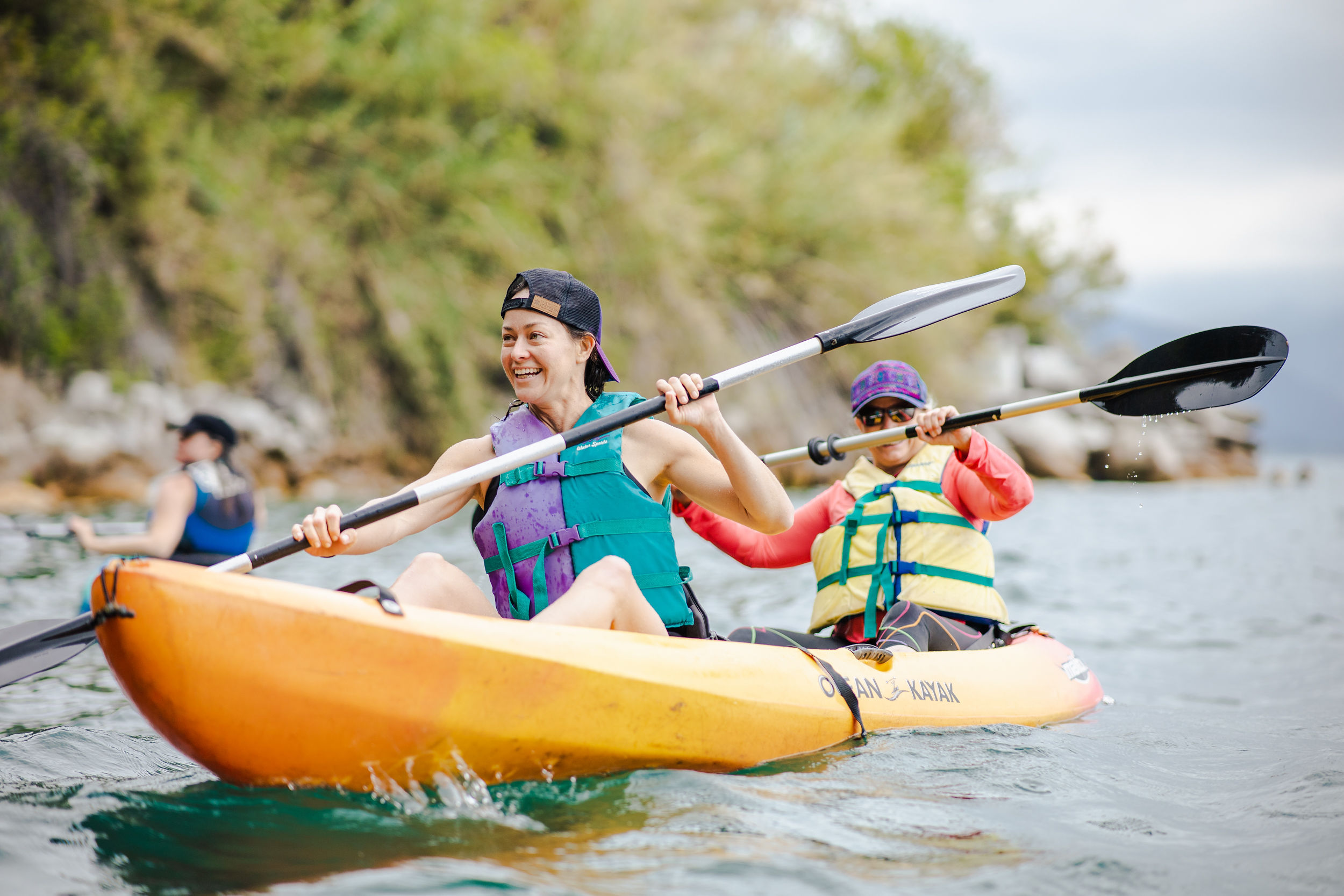kayaking on flow yoga retreat