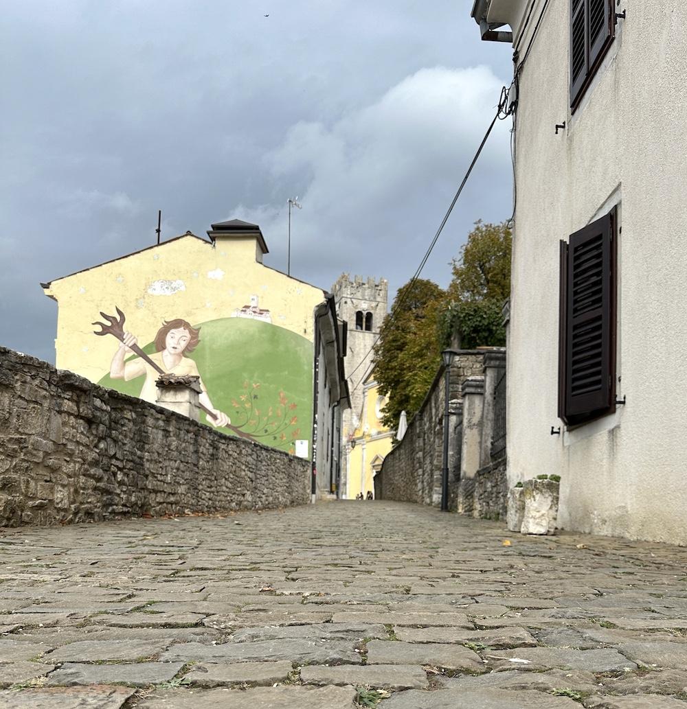 Motovun Mural of Veli Jože