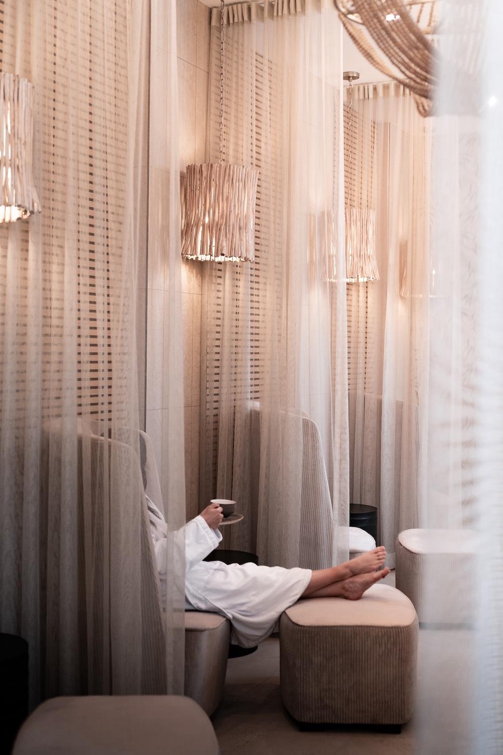 relaxing at Immersion Spa & Wellness