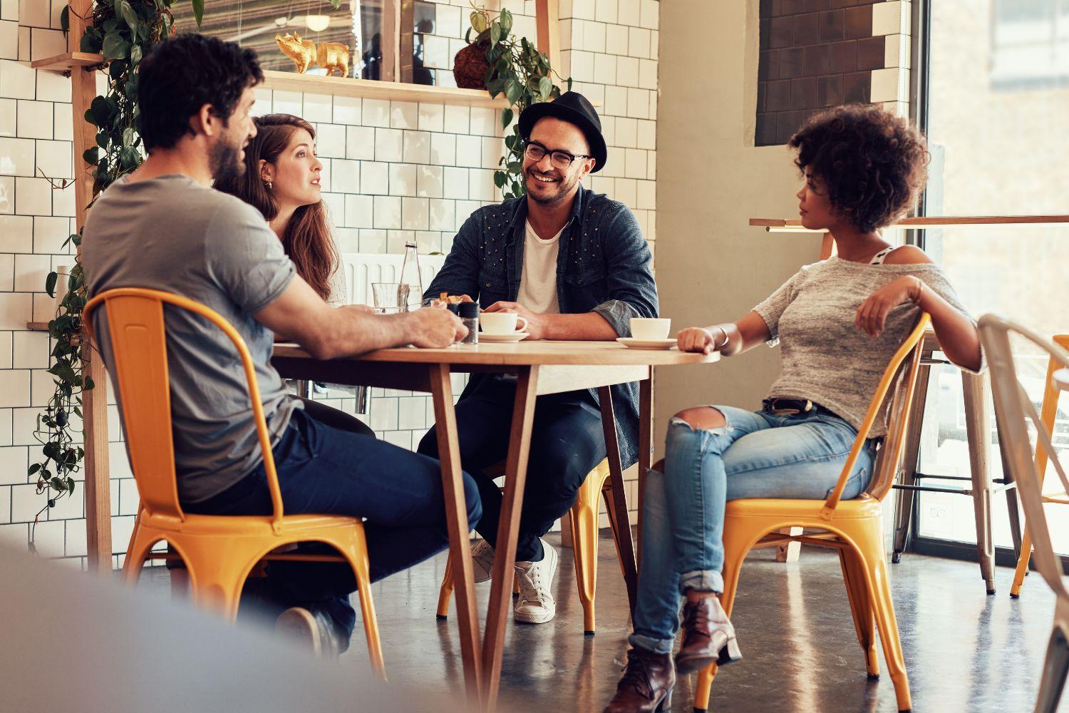digital nomad community cafe meeting