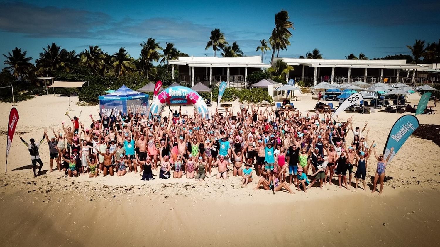 Ocean Swim Fiji participants