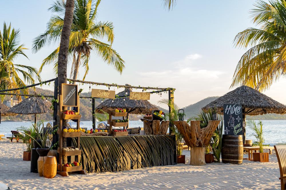 open fire culinary experience at Thompson Zihua beach