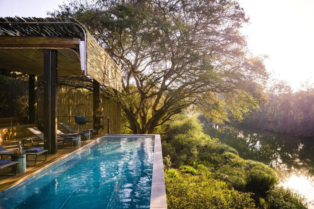 Singita Sweni Lodge pool - eco-friendly stays option