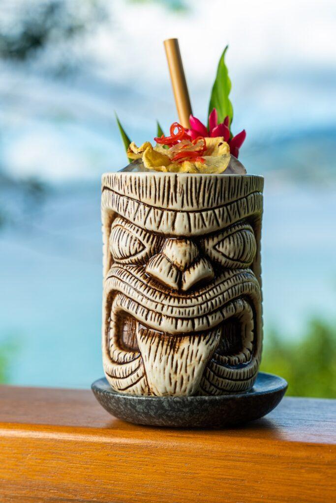 signature cocktails at secret bay in dominica