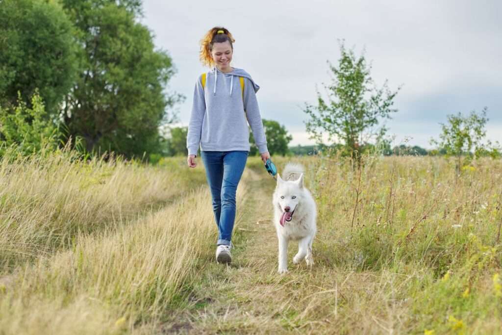 Self-Care Rituals - dog walking