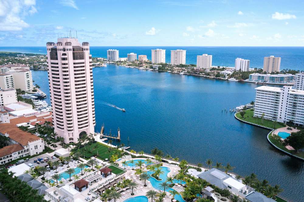 The Boca Raton aerial view