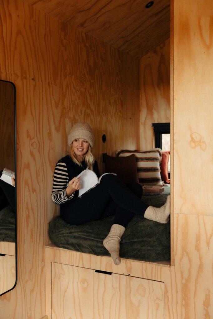 Guest at Unplugged solo cabin
