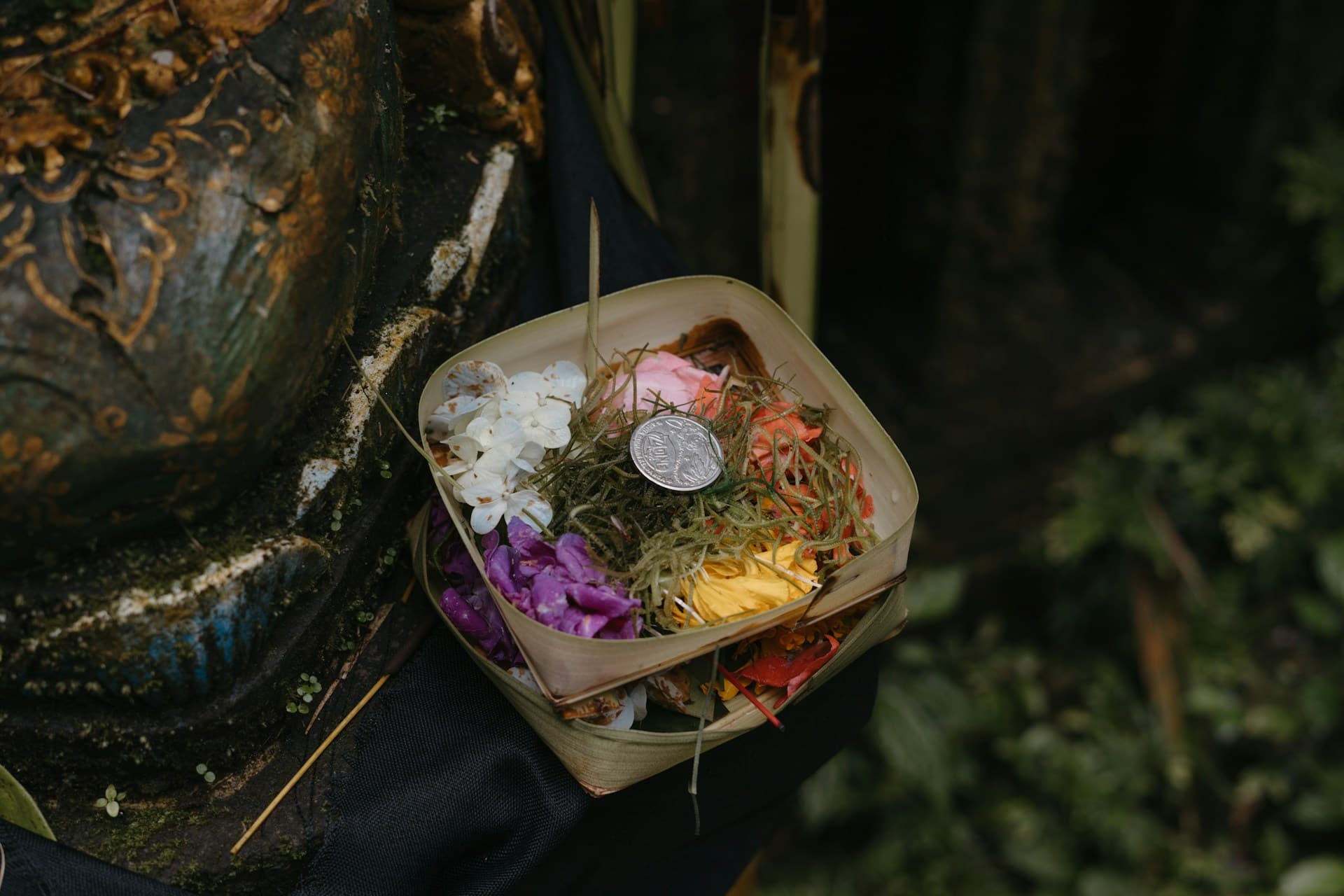 Preparing Traditional Balinese Offerings