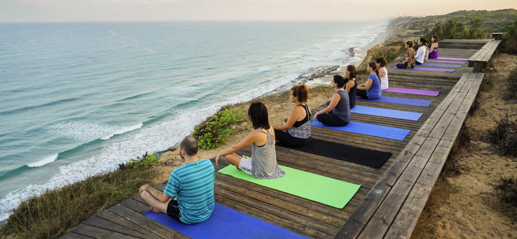 yoga retreat mats