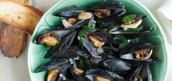 beer steamed mussels